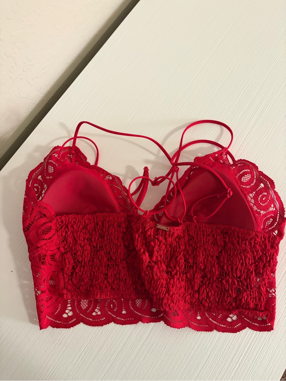 💋💄PINK Victoria's Secret Red Lace Bralette 💄💋 - Picture 9 of 9